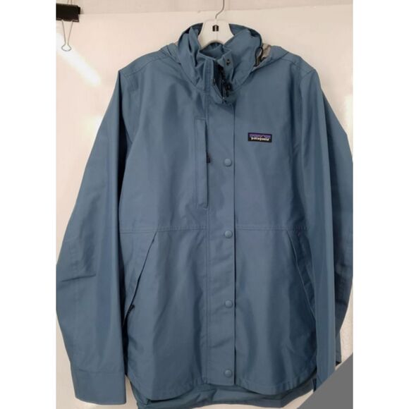 Patagonia Light Storm Blue Long Sleeve Hooded 3-in-1 Jacket Women Size Large